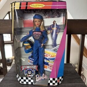 NASCAR Barbie 1998 50th Anniversary Collector Edition Doll Mattel # 20442 NIB